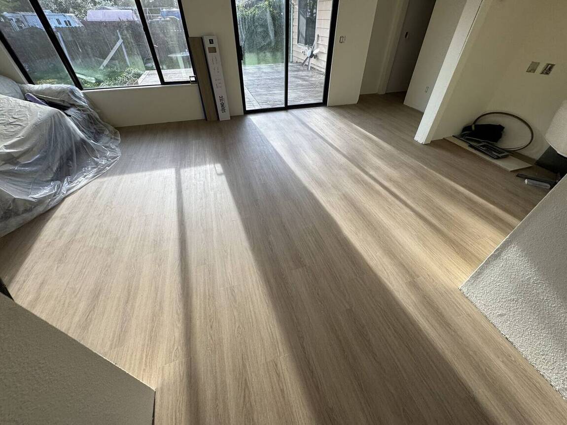 New flooring and finish work