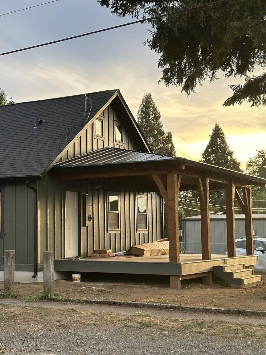 After: the finished custom home